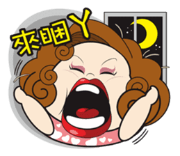 Bo and aunt bamboo round sticker #10217393