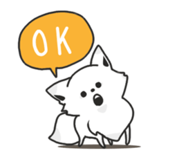 Snow fox sticker #10217512