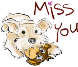 Our M.Schnauzers - White sticker #10218038