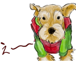 Our M.Schnauzers - White sticker #10218071