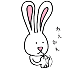 Star rabbit and Peace dog. sticker #10218124