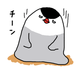 Java sparrow with pink bird part.2 sticker #10218273