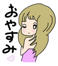 She is a cute girl! Part2 sticker #10218342