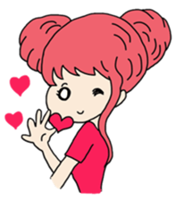 She is a cute girl! Part2 sticker #10218351