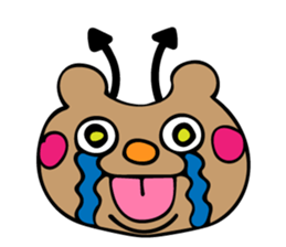 The bear which shows a tongue sticker #10218534