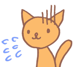 cute soft cat sticker #10218898