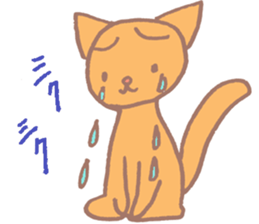 cute soft cat sticker #10218911