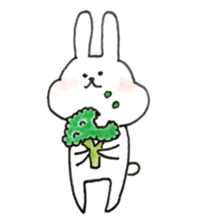 a rabbit laughts 2 sticker #10219235