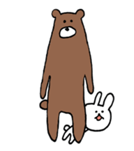 a rabbit laughts 2 sticker #10219238