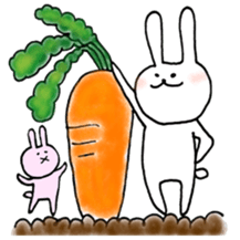 a rabbit laughts 2 sticker #10219254