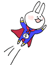 a rabbit laughts 2 sticker #10219256