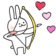 a rabbit laughts 2 sticker #10219257