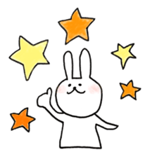 a rabbit laughts 2 sticker #10219267