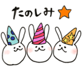 a rabbit laughts 2 sticker #10219268