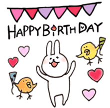 a rabbit laughts 2 sticker #10219269