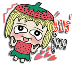 strawberry baby girl love love sticker #10219595