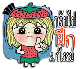 strawberry baby girl love love sticker #10219602
