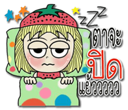 strawberry baby girl love love sticker #10219624