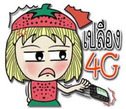 strawberry baby girl love love sticker #10219625