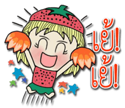 strawberry baby girl love love sticker #10219630