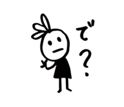 The girl who was scribbled on sticker #10219816