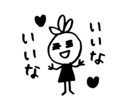 The girl who was scribbled on sticker #10219821