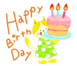 Birthday& congratulatory 2 sticker #10220033