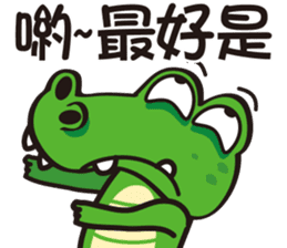 Crocodile  Green sticker #10220675