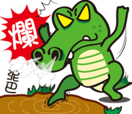 Crocodile  Green sticker #10220692
