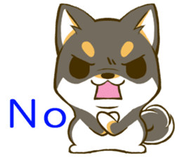 Japanese Black Shiba Inu tan 3 sticker #10220994