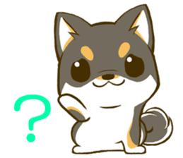 Japanese Black Shiba Inu tan 3 sticker #10220995