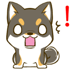 Japanese Black Shiba Inu tan 3 sticker #10220996