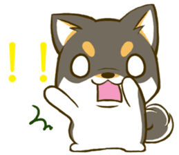 Japanese Black Shiba Inu tan 3 sticker #10220997