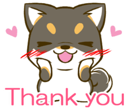Japanese Black Shiba Inu tan 3 sticker #10220999