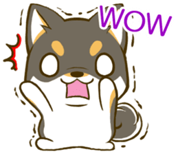 Japanese Black Shiba Inu tan 3 sticker #10221004