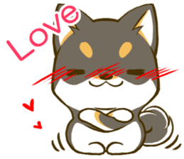 Japanese Black Shiba Inu tan 3 sticker #10221005