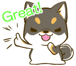 Japanese Black Shiba Inu tan 3 sticker #10221006