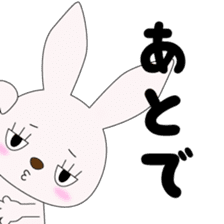 Japanese gesture rabbit sticker #10221112