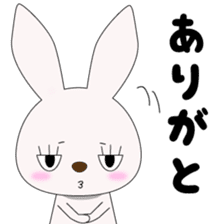 Japanese gesture rabbit sticker #10221113