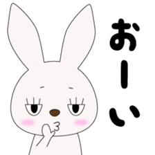 Japanese gesture rabbit sticker #10221118