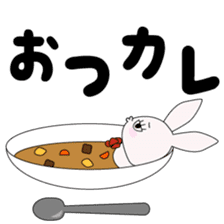 Japanese gesture rabbit sticker #10221121