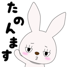 Japanese gesture rabbit sticker #10221132