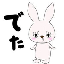 Japanese gesture rabbit sticker #10221136