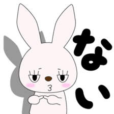 Japanese gesture rabbit sticker #10221140