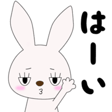 Japanese gesture rabbit sticker #10221143
