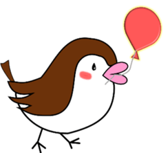 Sweet bonny sparrows;Sparo-chan sticker #10221192
