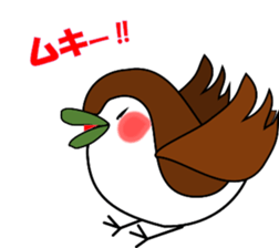 Sweet bonny sparrows;Sparo-chan sticker #10221197