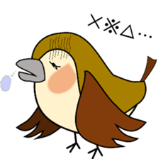Sweet bonny sparrows;Sparo-chan sticker #10221198