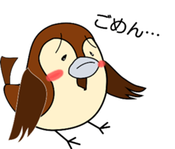 Sweet bonny sparrows;Sparo-chan sticker #10221205