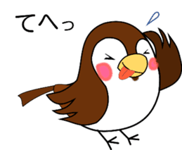 Sweet bonny sparrows;Sparo-chan sticker #10221220